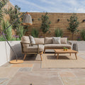 Shop Maze Bali corner sofa with square coffee table