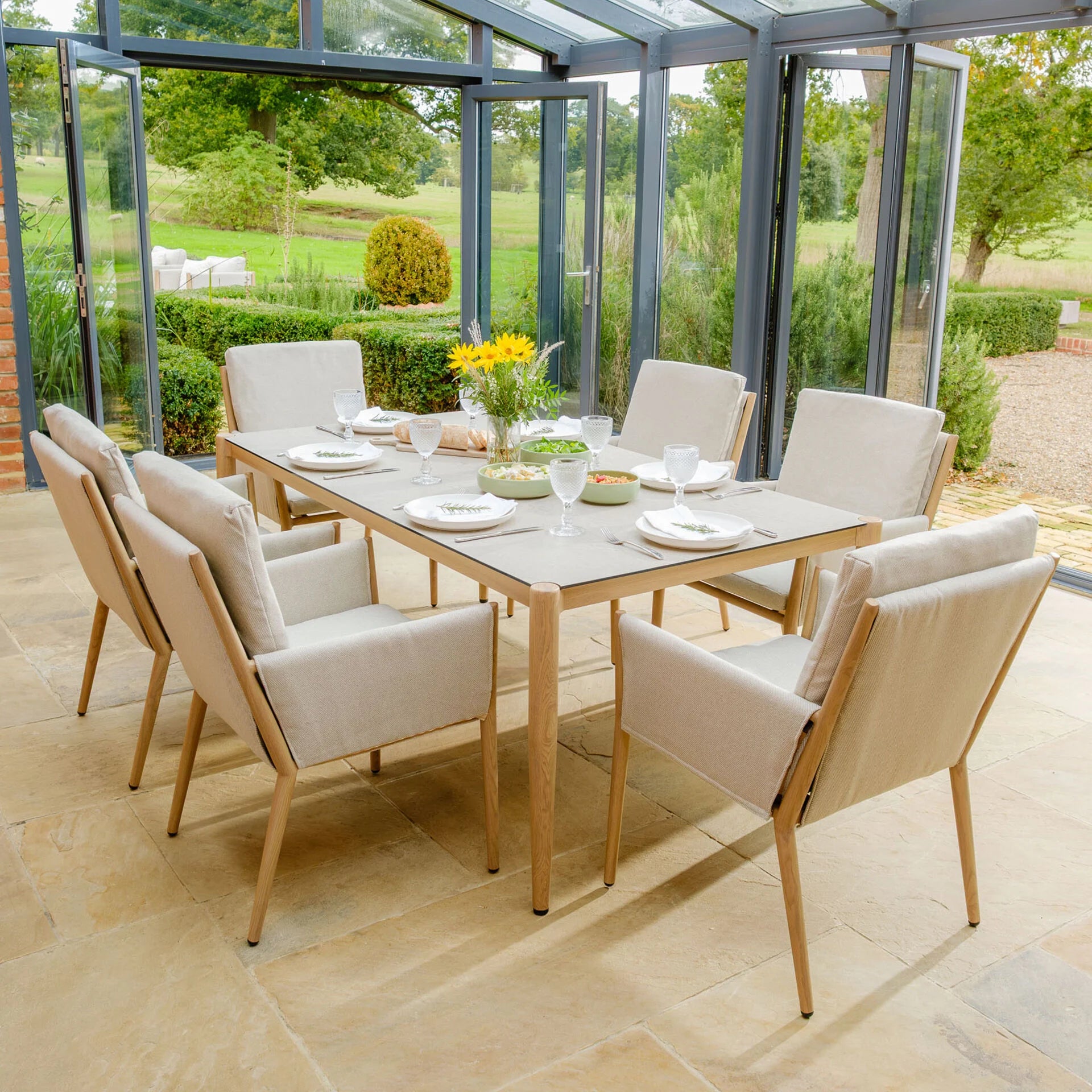 Shop Maze Burford 6 sleeper 365 days weather resistant patio furniture Blythe Living