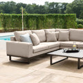 Shop Maze Ethos Oatmeal corner sofa with coffee table