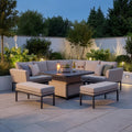 Shop Maze Pulse Deluxe Corner Dining Set Oatmeal stylish garden furniture