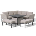 Shop Maze Pulse Square Dining Set with Fire Pit