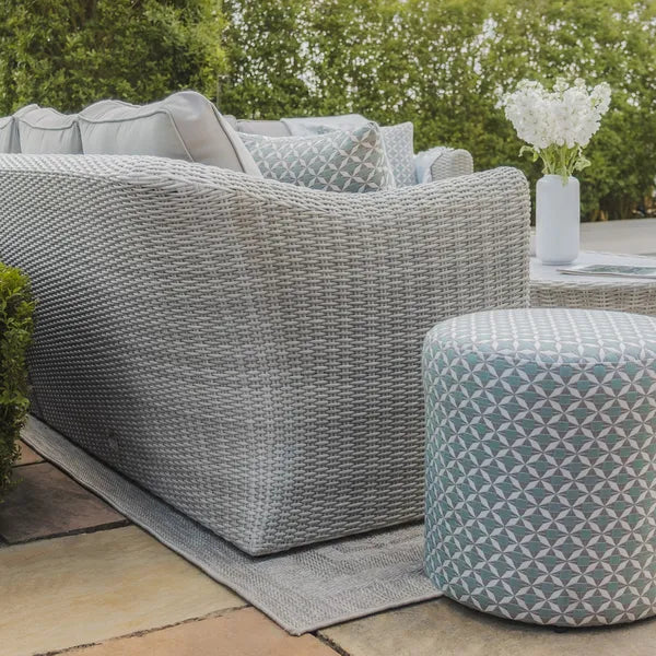 Shop Maze luxury 4 to 5 seat grey rattan corner set Blythe Living