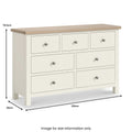 Shop Modern Country 3 over 4 Chest of Drawers Coconut White Blythe Living

