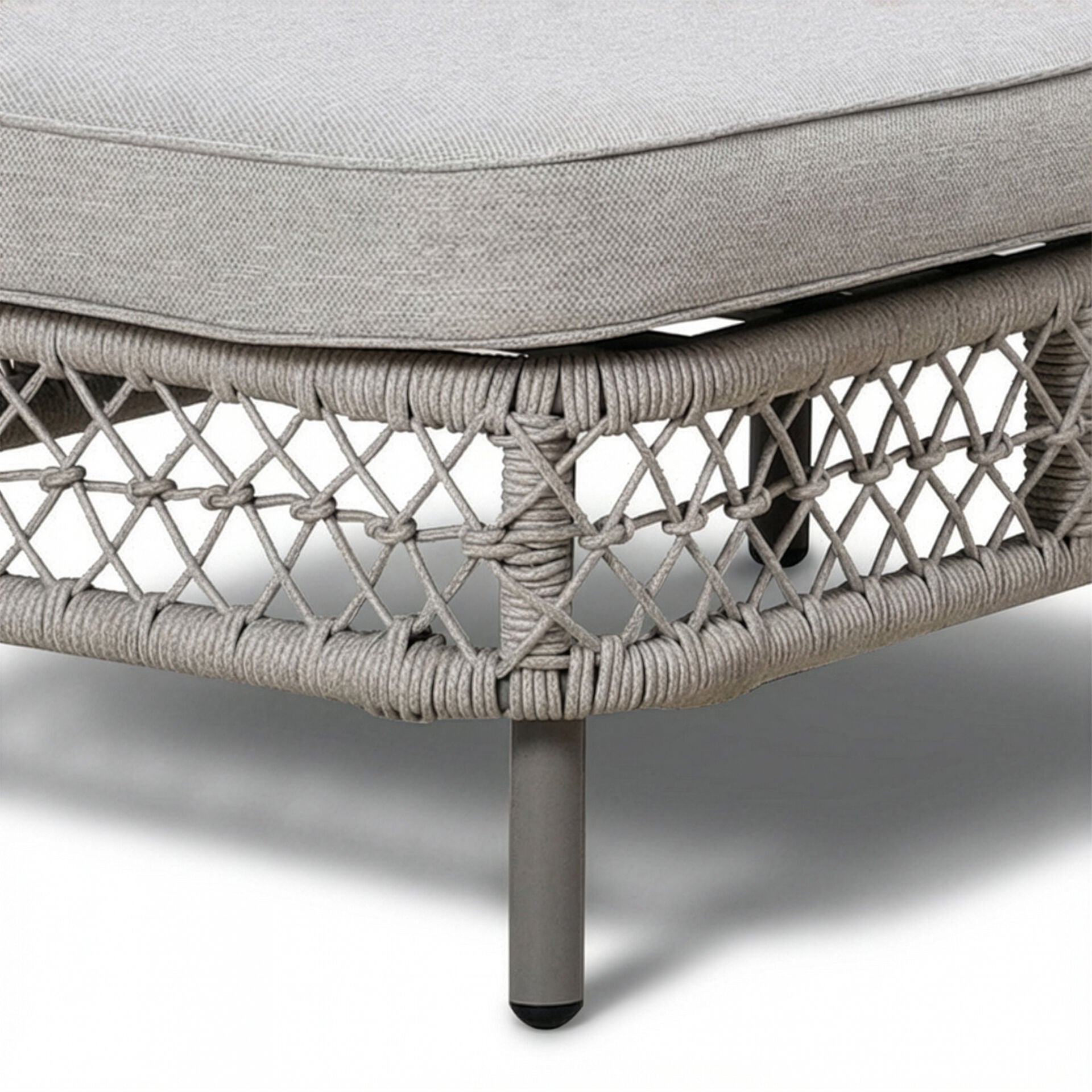 Shop Monaco Sunlounger Set with round pedestal side table
