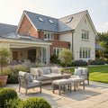 Shop Montreal garden sofa set with matching armchairs
