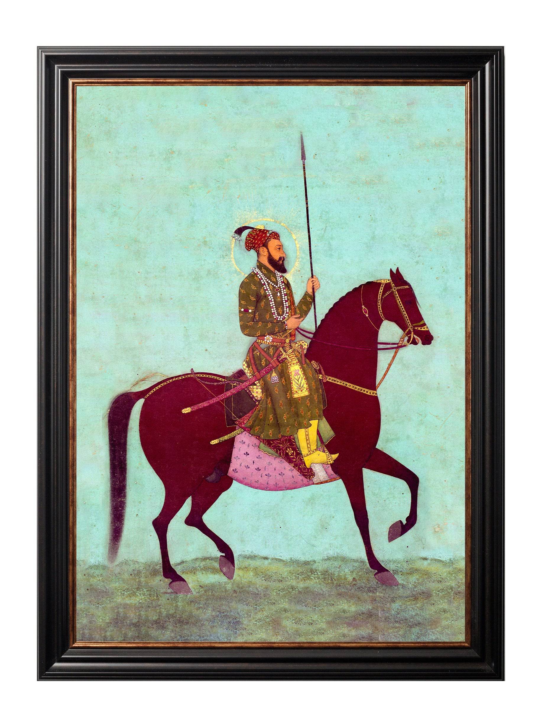 Shop Mughal Horsemen Indian Miniature Art Print Hand-Assembled in Britain