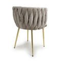 Shop Ontario Chenille Effect Mink Dining Chair 