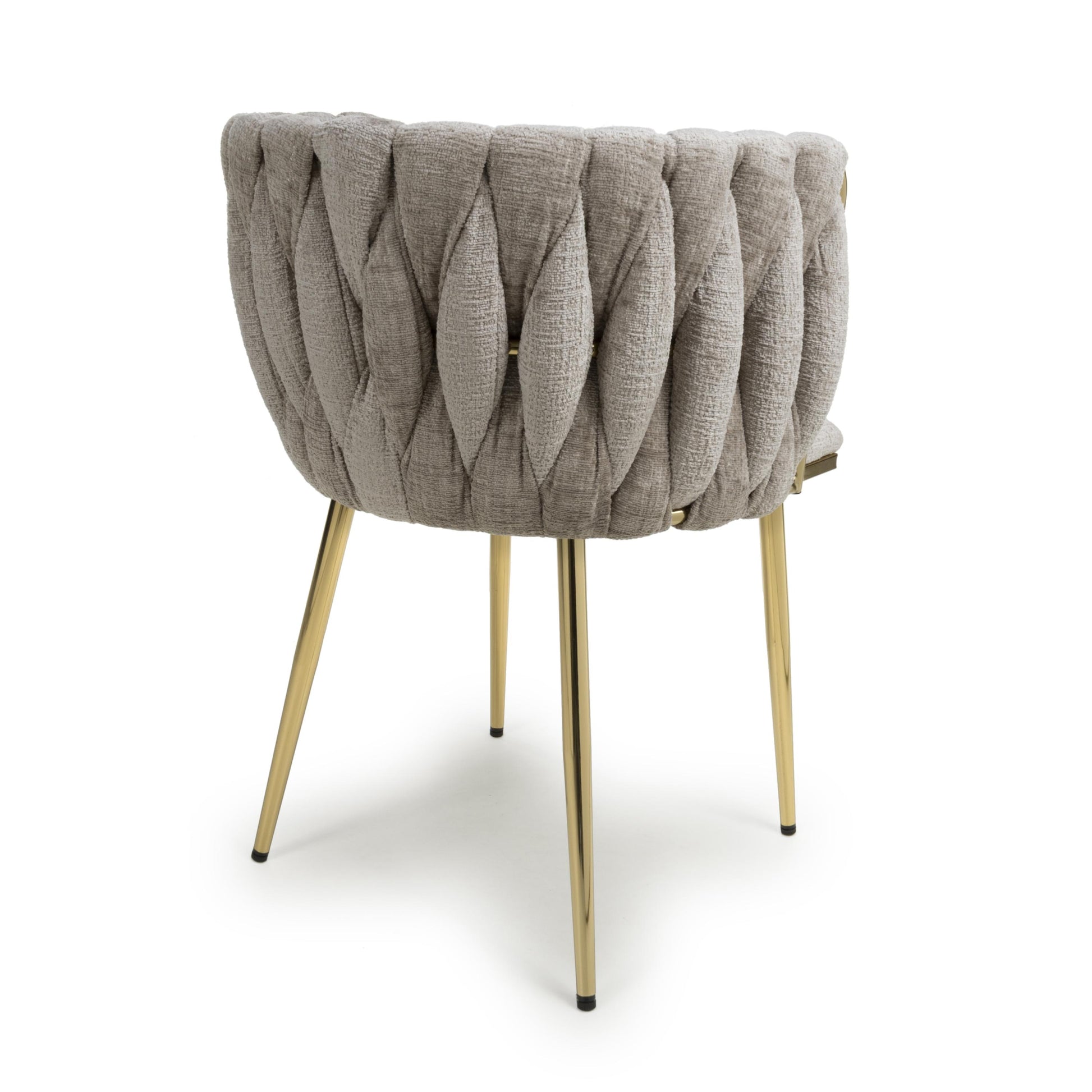 Shop Ontario Chenille Effect Mink Dining Chair 