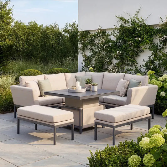 Shop Outdoor Fabric Pulse Square Corner Dining Set for modern outdoor comfort