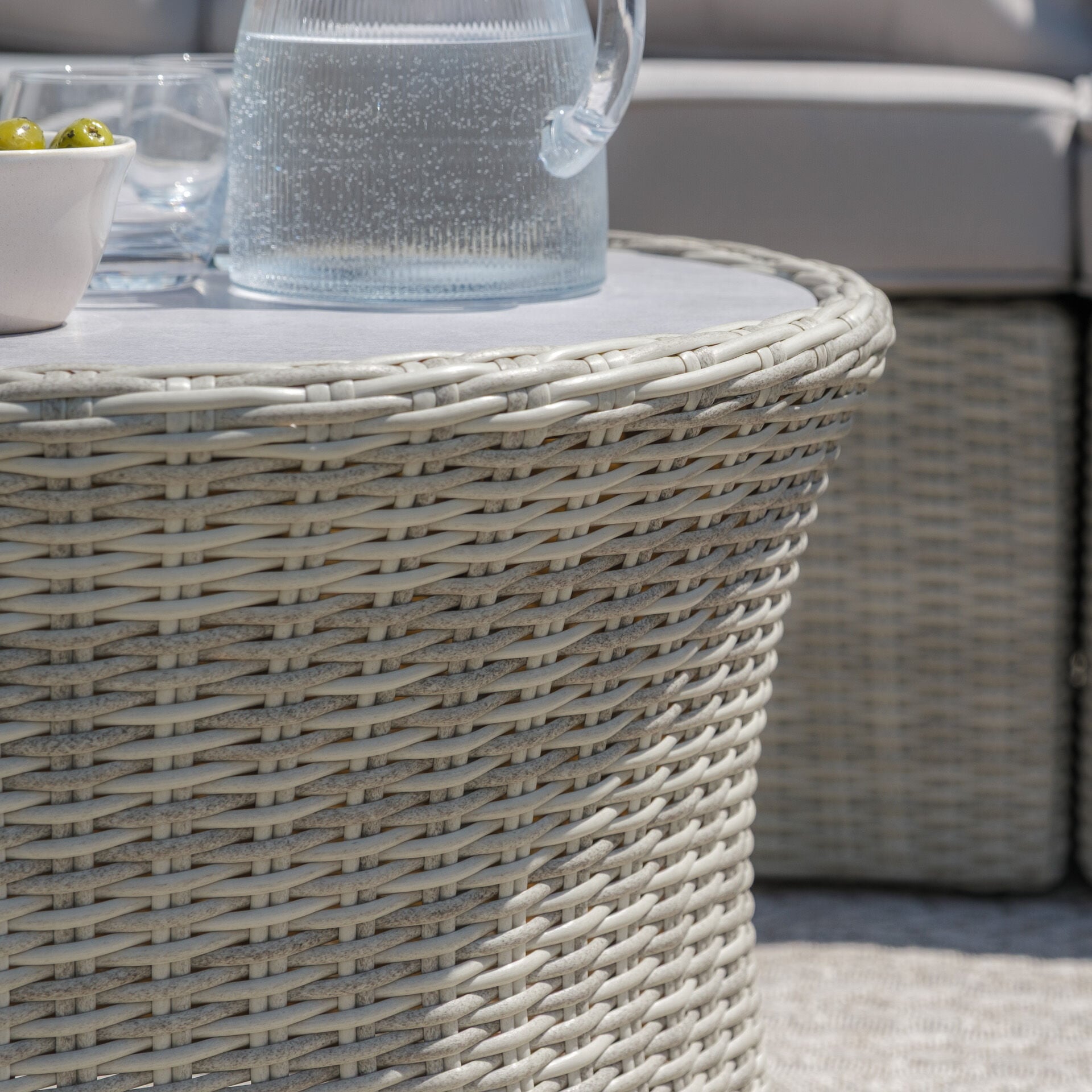 Shop Oxford rattan corner sofa set with armchair
