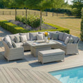 Shop Oxford rattan sofa set with integrated ice bucket
