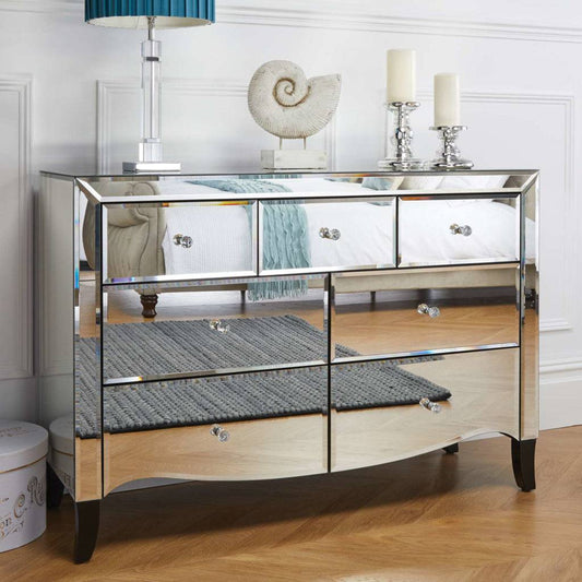 Shop Palermo 3 Over 4 Chest with bevelled edges free UK delivery
