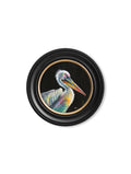 Shop Pelican Print Pierre modern round wood framed art print