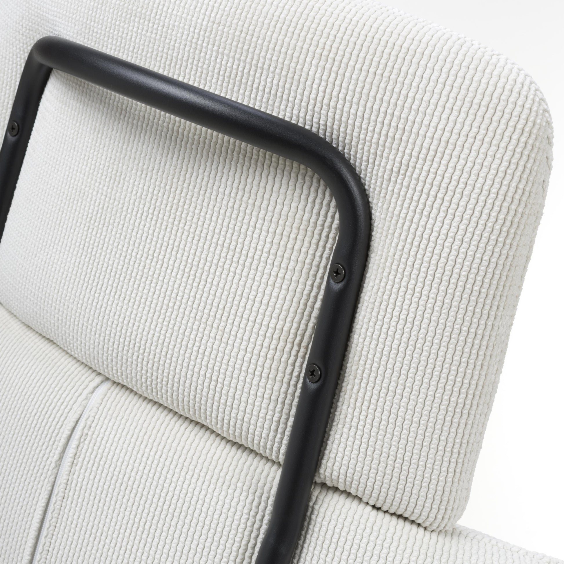 Shop Polaris Corduroy White Swivel Chair today