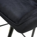 Shop Savanna Brushed Velvet Black Bar Stool today