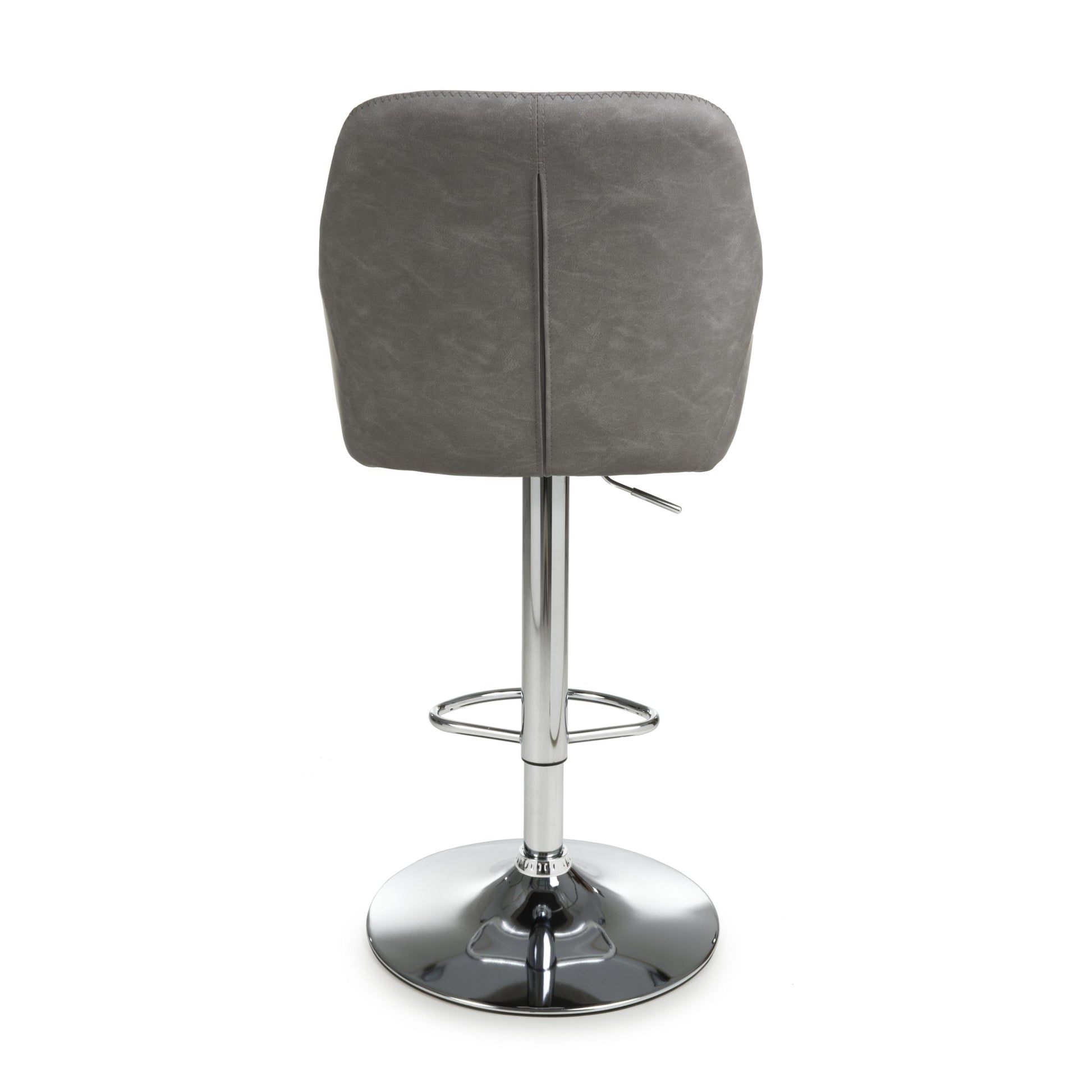 Shop Serena Leather Effect Charcoal Bar Stool today