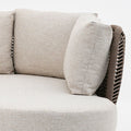 Shop Sicily Rope Weave Curve Corner Sofa Set for contemporary garden spaces
