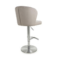Shop Sigma Brushed Velvet Mink Bar Stool for kitchen islands