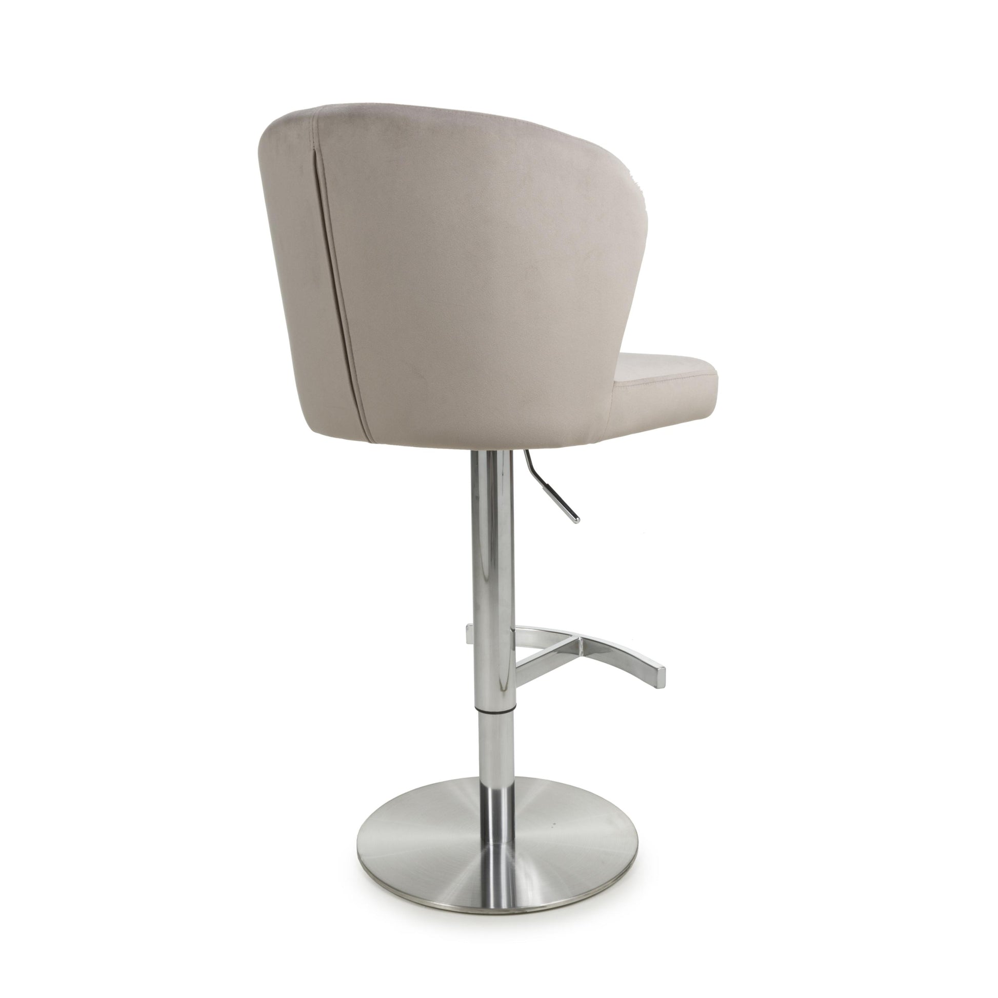 Shop Sigma Brushed Velvet Mink Bar Stool for kitchen islands