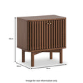 Shop Soho Dark Oak Slatted 2-Door Bedside Table 