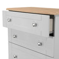Shop Sussex 4 Drawer Deep Chest in Grey Ash & Bardolino Oak
