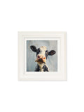 Shop The Curious Cow cream square framed print free UK delivery
