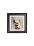 Shop The Giggly Pig black square framed print free UK delivery
