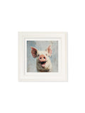 Shop The Giggly Pig cream square framed print free UK delivery
