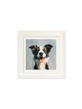 Shop The Smiley Sheepdog cream framed print free UK delivery
