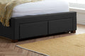 Shop Valentino 2 Drawer Bed Charcoal