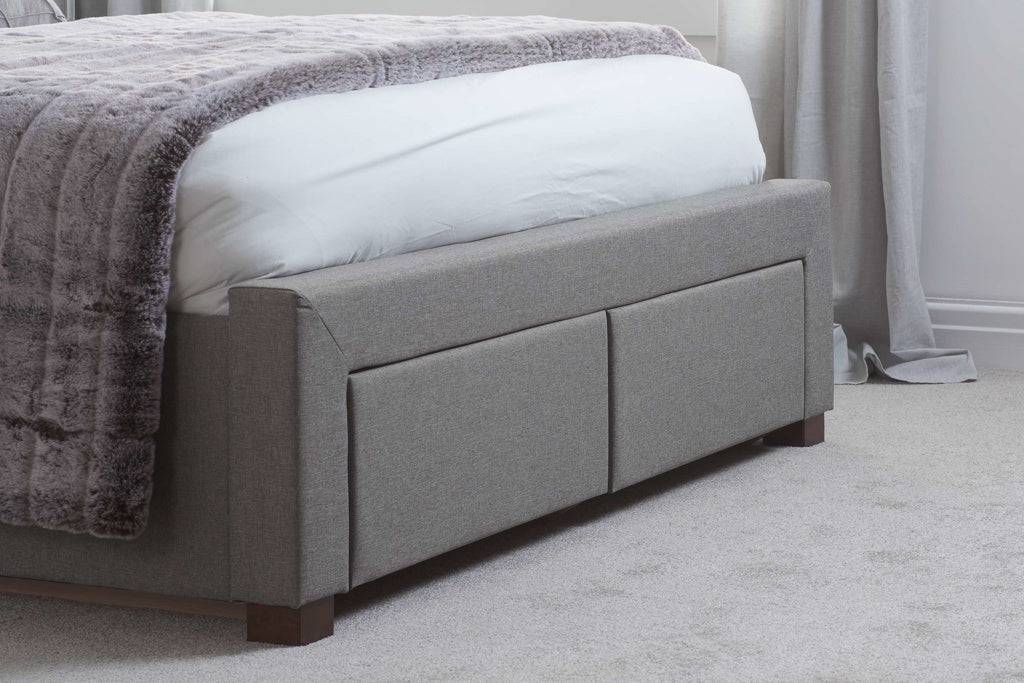 Shop Valentino 2 Drawer Bed Grey