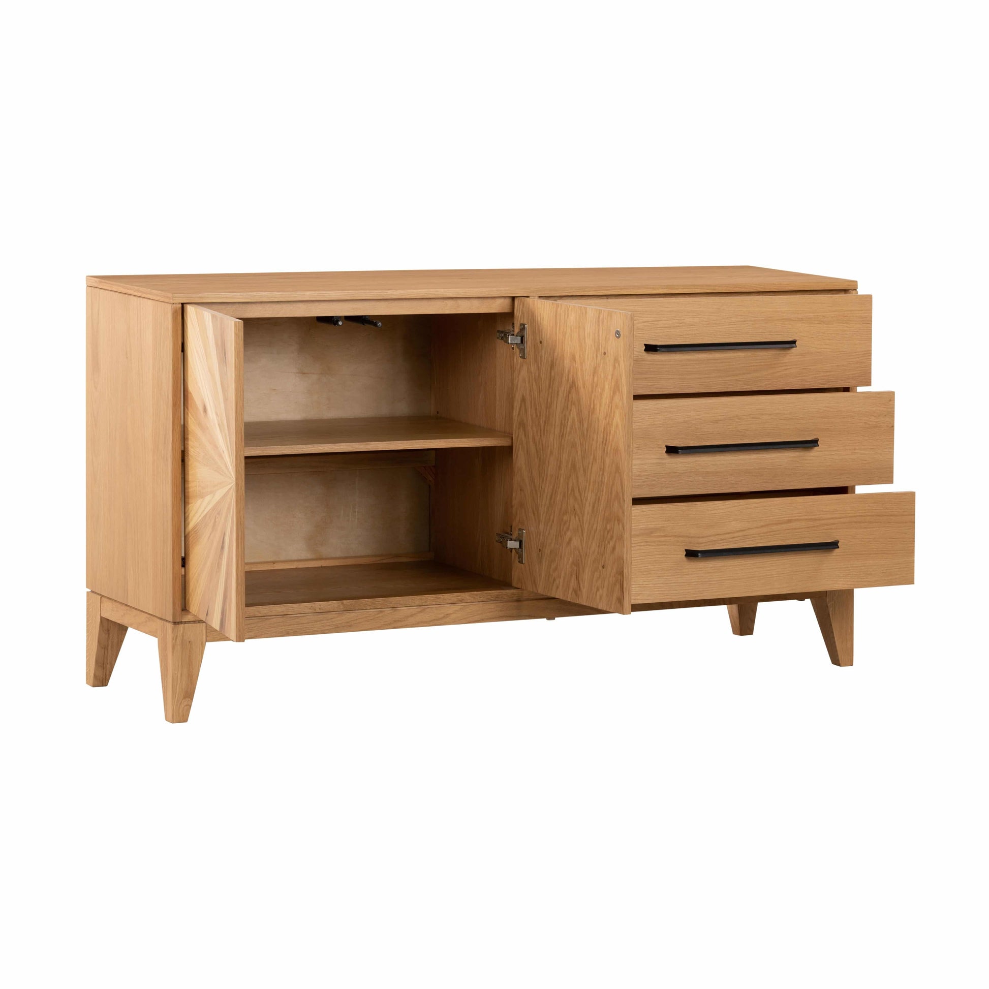 Shop Viento Modern Oak Sideboard with 2-Door Cupboard and Internal Shelf