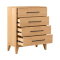 Shop Viento Oak 4 Drawer Chest solid oak bedroom furniture
