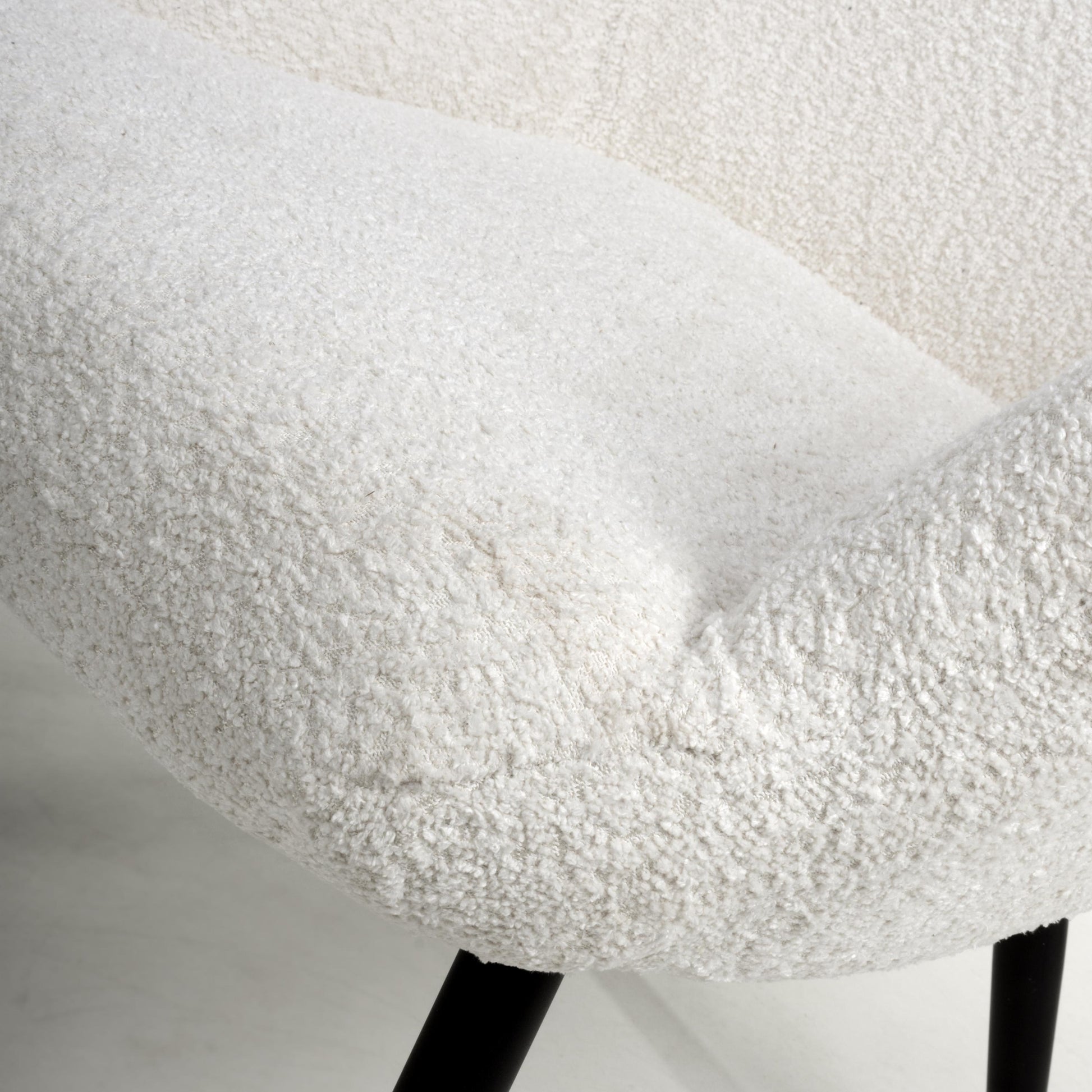 Shop White Textured Chenille Armchair - Bordeaux Collection