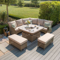 Shop Winchester rattan sofa set with integrated ice bucket

