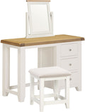 Shop Windsor 3 drawer dressing table set in ivory oak