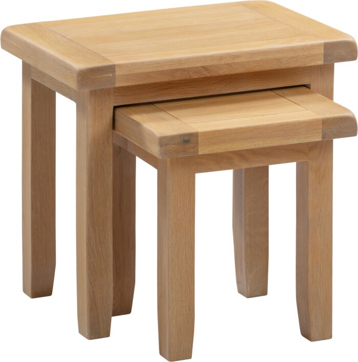 Shop Windsor natural oak nesting tables
