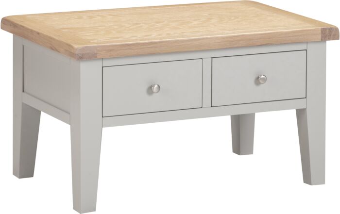 Shop Windsor pebble grey oak coffee table
