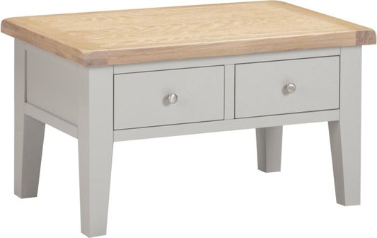 Shop Windsor pebble grey oak coffee table