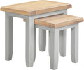 Shop Windsor pebble grey oak nesting tables