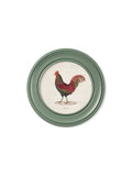 Shop antique French junglefowl print green Oxford round frame online
