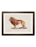 Shop antique French lion and lioness round wall art online