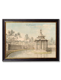 Shop antique Kew Gardens landscape art in round frames online