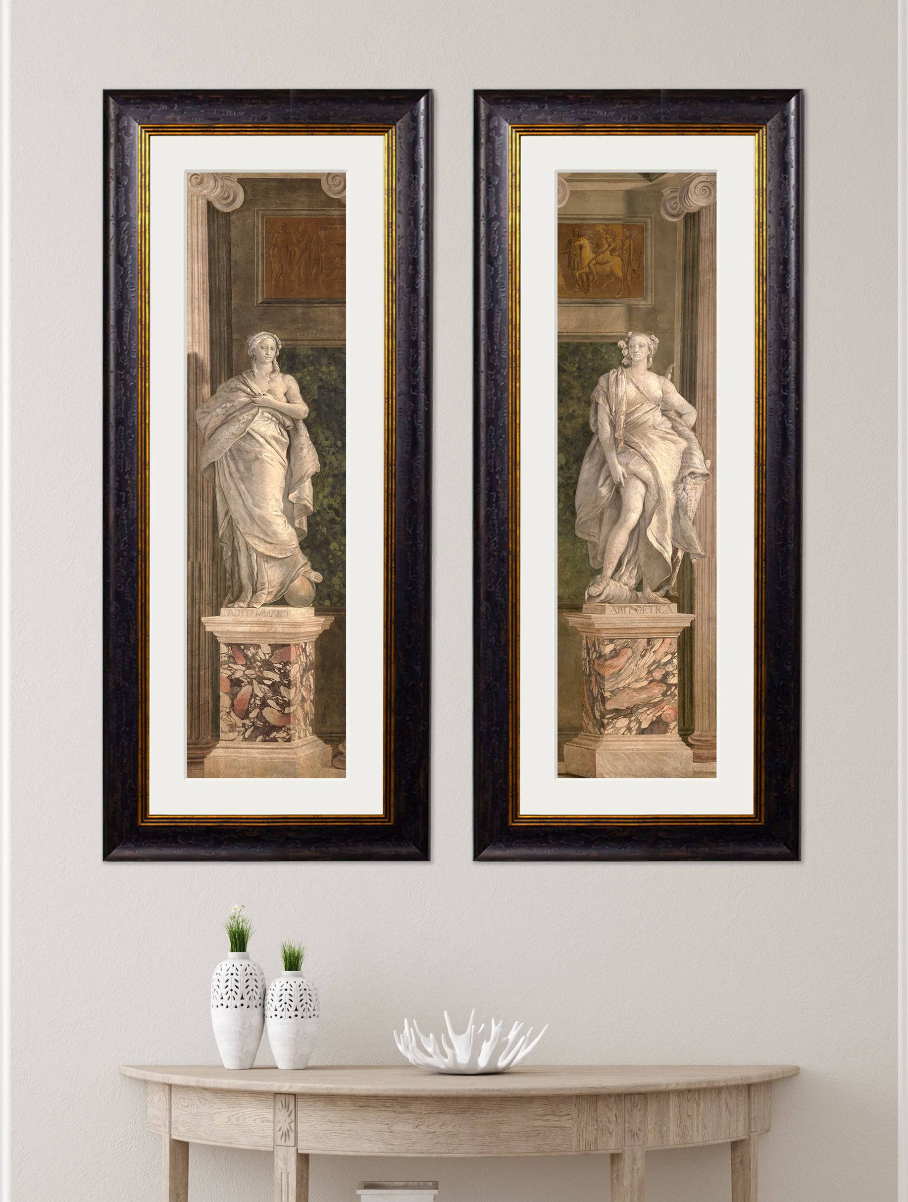 Shop antique classical allegorical wall art in round frames online