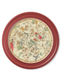 Shop archival-grade celestial map print red sustainable round frame UK

