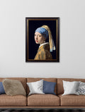 Shop c.1665 Girl with a Pearl Earring J Vermeer framed print UK
