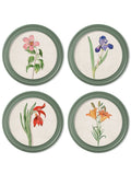 Shop c.1780 Flowering Plants Round Frame Green vintage art