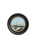 Shop c.1854 clipper ship watercolor round frame online
