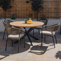 Shop garden Bali rope weave 4 seat round dining set
