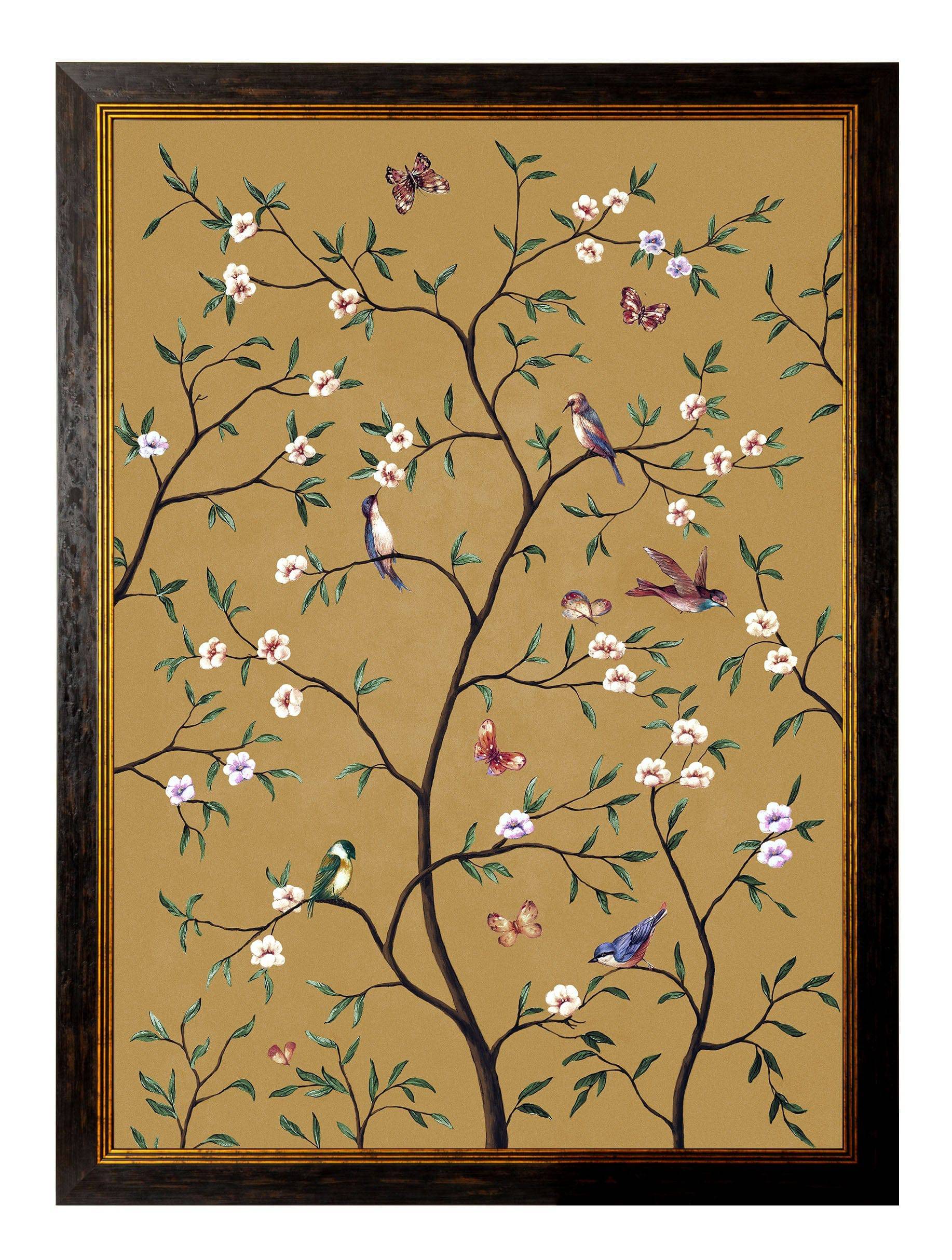 Shop golden botanical tree of life wall decor hummingbirds